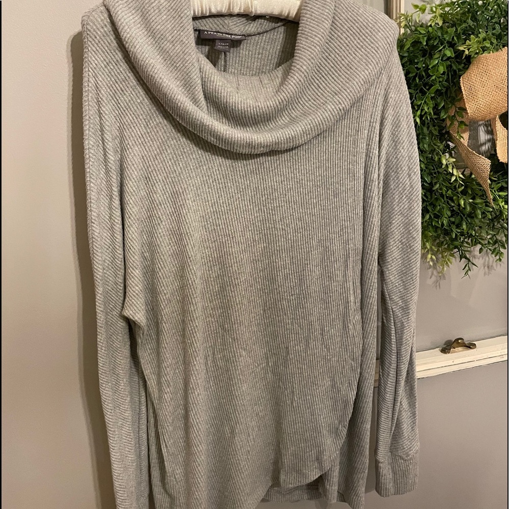 Pea in the pod cotton sweater in large